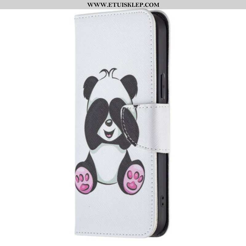 Etui Folio do iPhone 13 Pro Max Zabawa Pandami